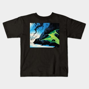 Eyvind Earle - Coastal Paradise Kids T-Shirt